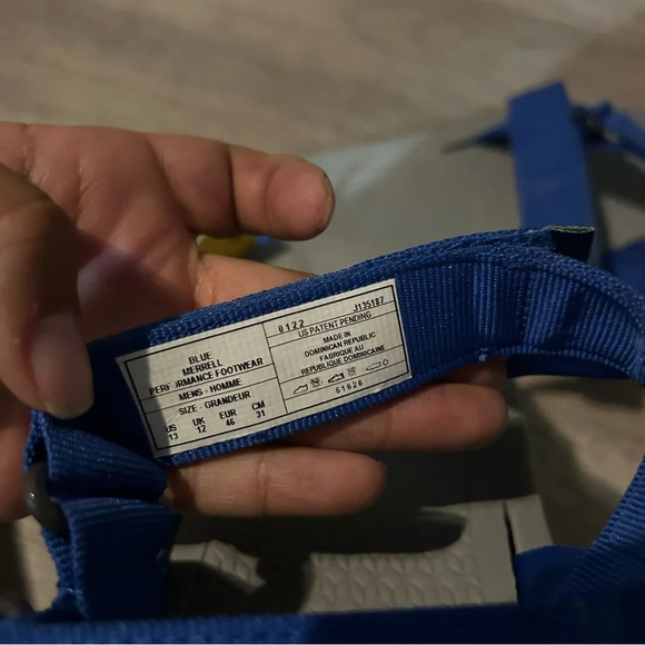 Merrill Breakwater Strap Sandals Blue NEW NWT - Picture 4 of 8